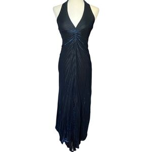 Vintage 90s Betsy & Adam by Linda Bernell Iridescent Halter Dress